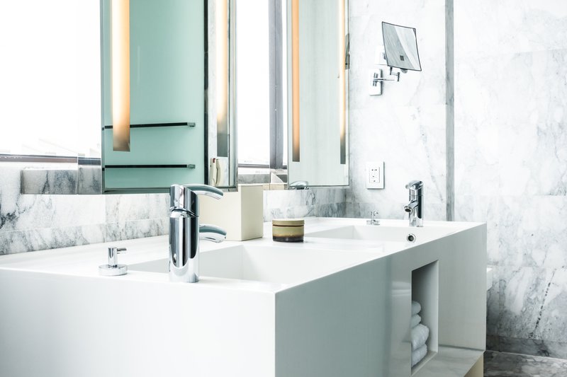 Sentrel wall systems give the look of natural stone and marble