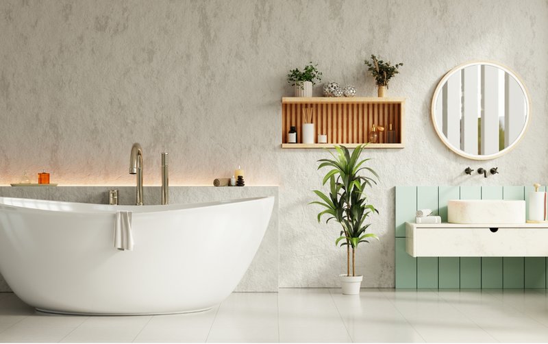 Modern and luxurious bathroom design