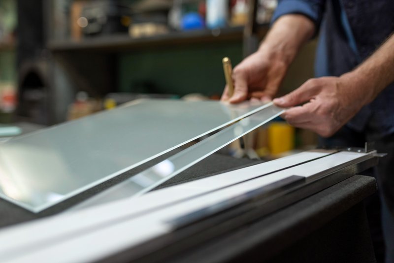 Custom tempered glass cutting