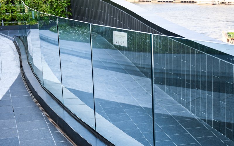 Tempered glass is usually preferred when it comes to building infrastructure.