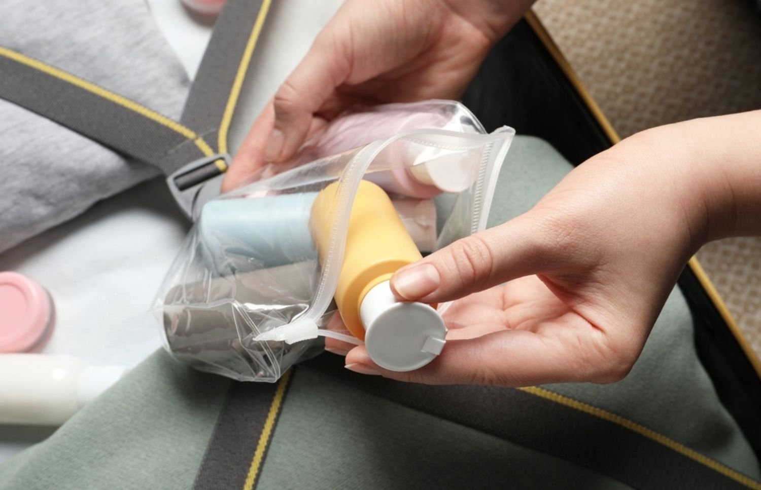 travel-size shampoo