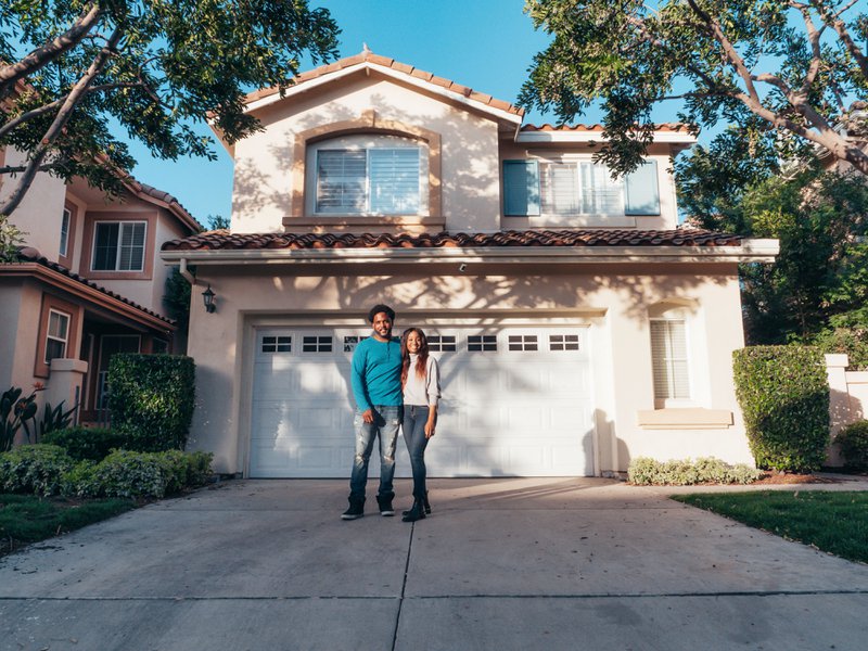 A couple after their first home buyer program.