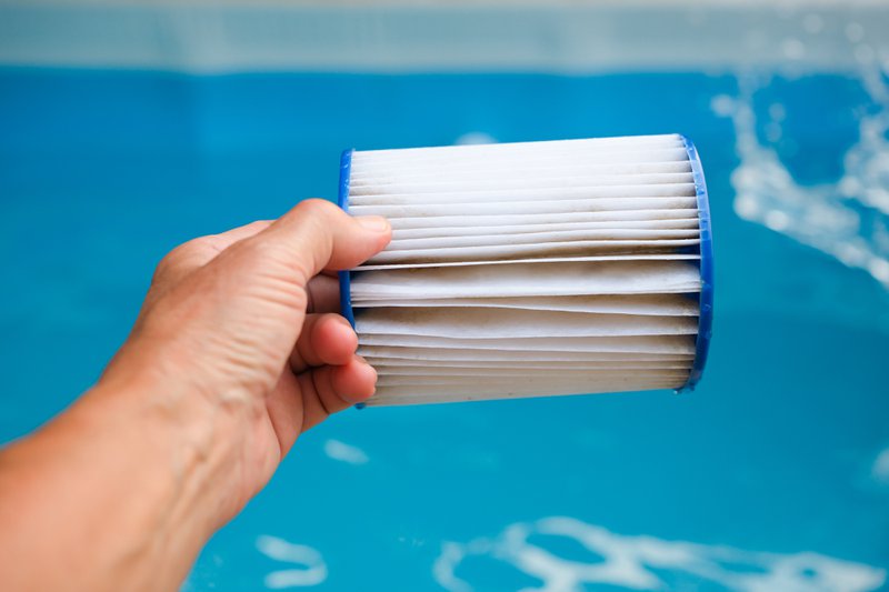 How to clean pool filter.