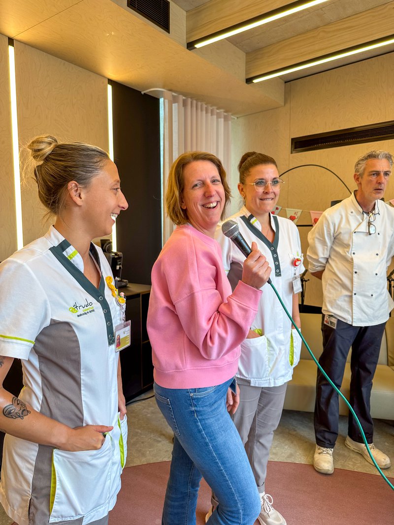 Naast interviews was er ook een muziekquiz op het lijf geschreven van team Keuken en Diëtiek