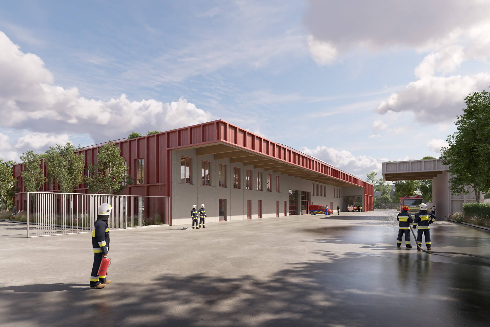 brandweerkazerne visualisatie