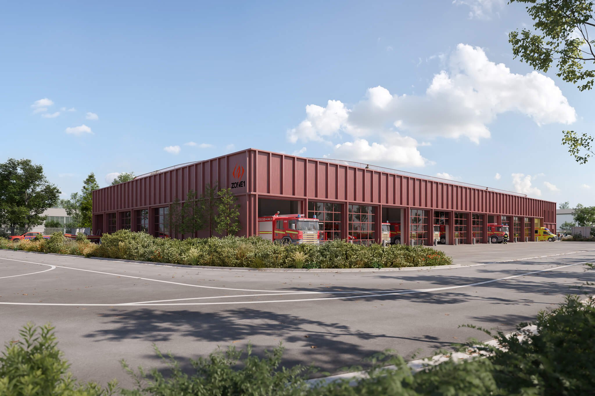 brandweerkazerne visualisatie