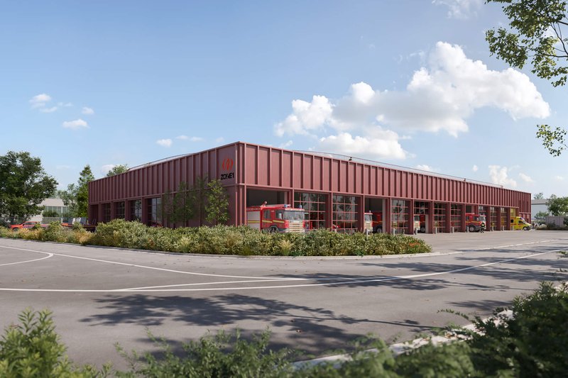 brandweerkazerne visualisatie
