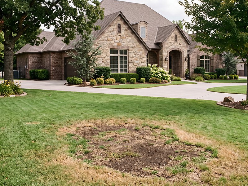 dead spot in lawn