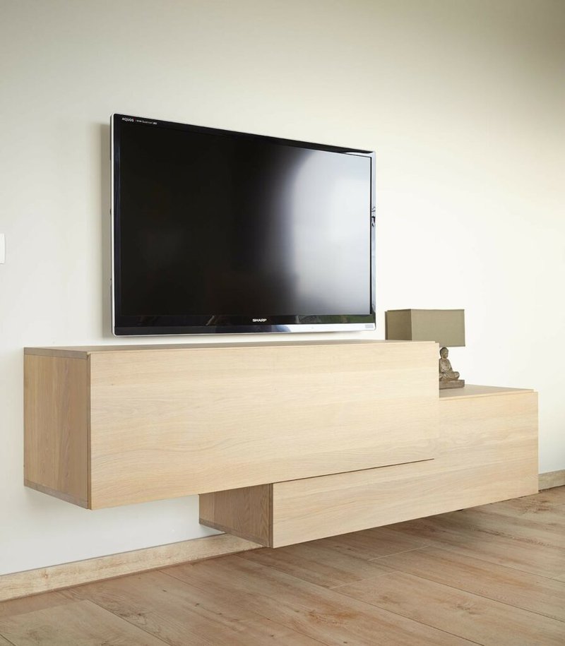 Eiken TV meubel op maat 2