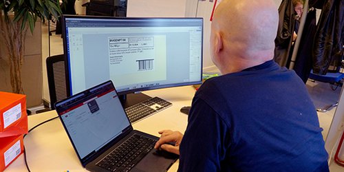 Labelsoftware integreren