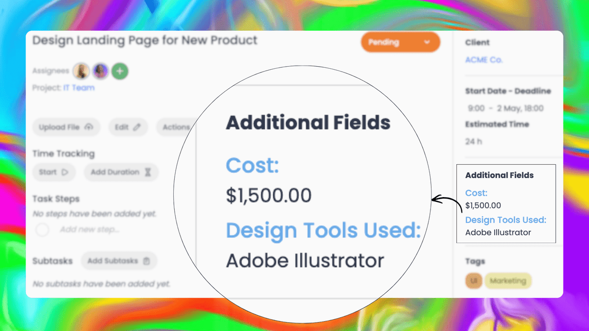 Task Custom Fields | Customize Additional Fields in Cubicl