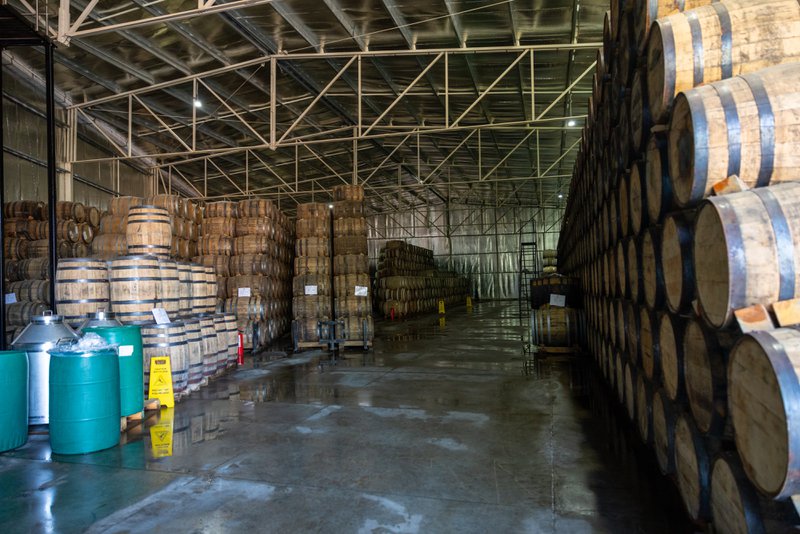 Interior of an agave production warehouse