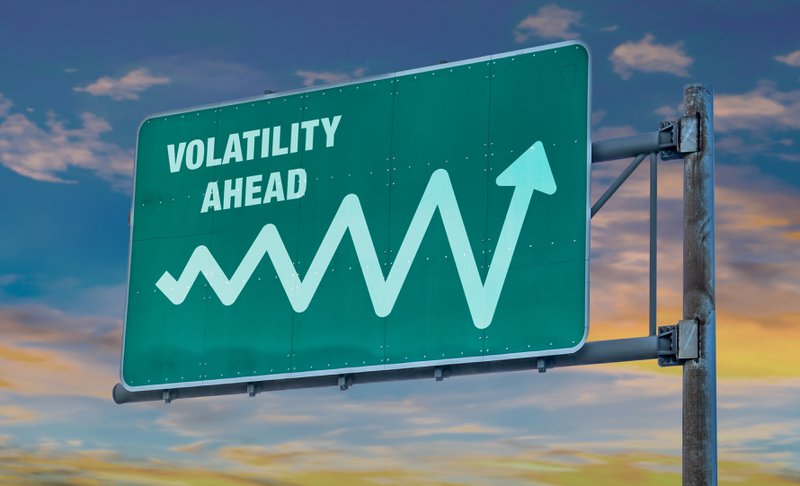 creative representation of market volatility
