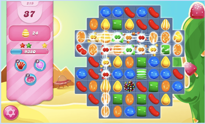 Candy Crush Interface