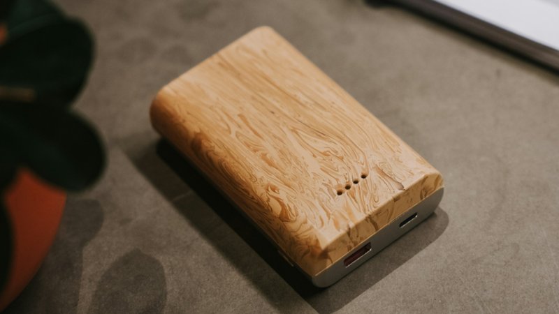 wooden portable charger