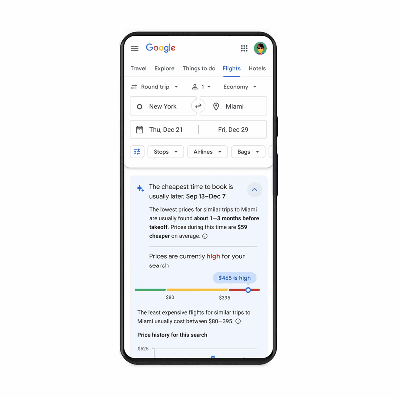 Optimal Price Google Feature