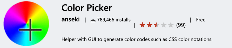 Color Picker - VSCode Extensions