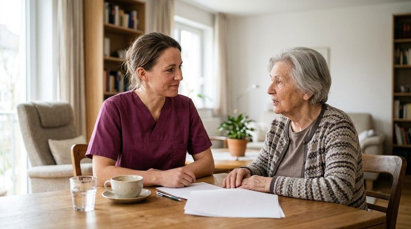 KI in der Pflege: Pflegekraft bleibt mit fachlichem Blick im Mittelpunkt