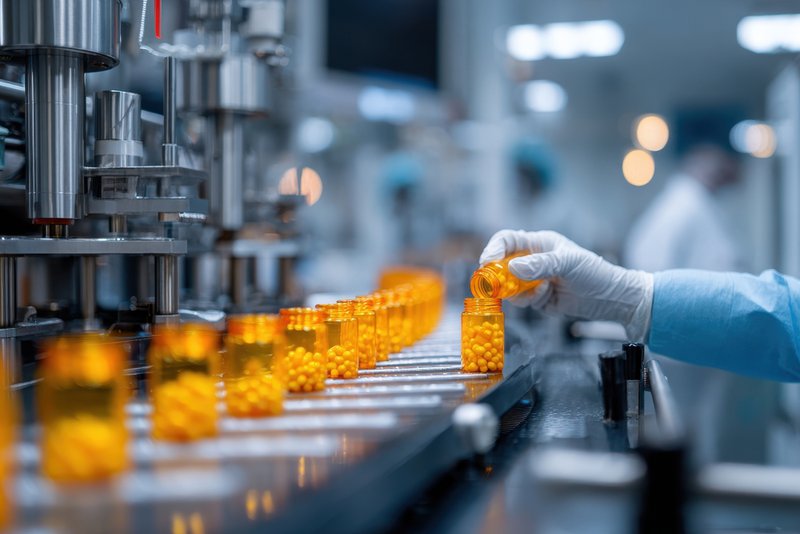 Bottled capsules in a turnkey supplement manufacturer