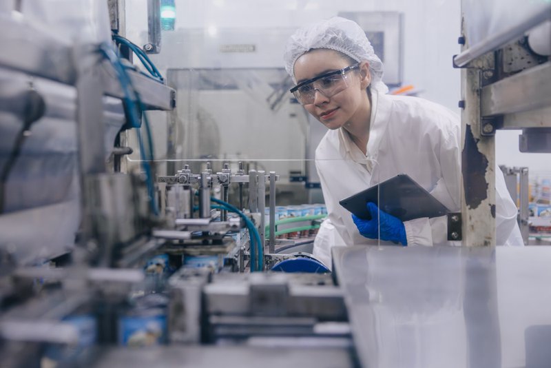 An FDA inspection of a supplement manufacturing facility.
