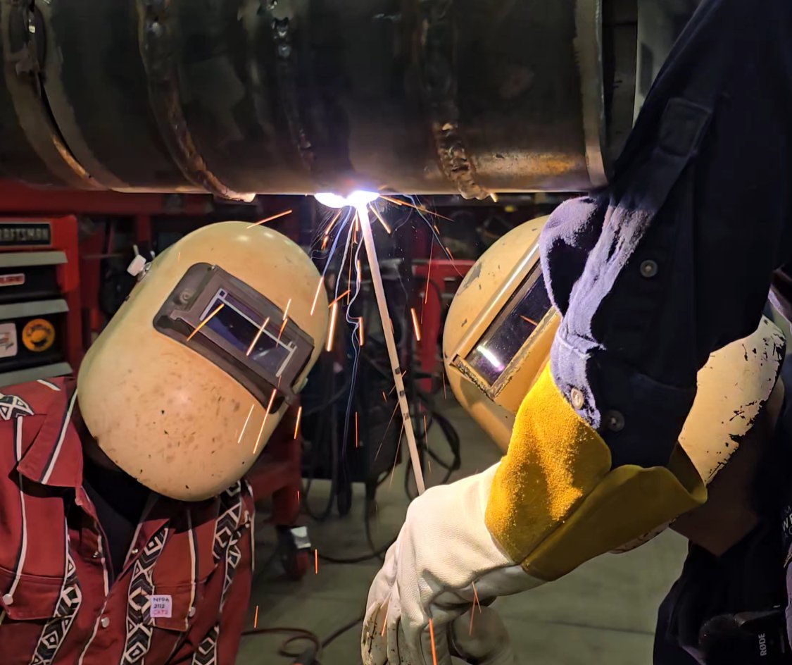 this is a picture of someone completing a welding certification this is a picture of someone completing a welding certification