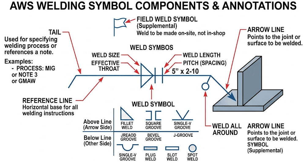 this is a picture of welding blueprints