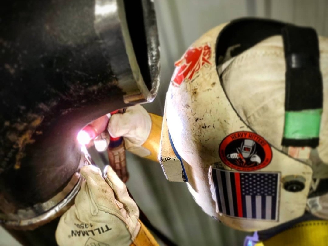 demonstration of welding skills