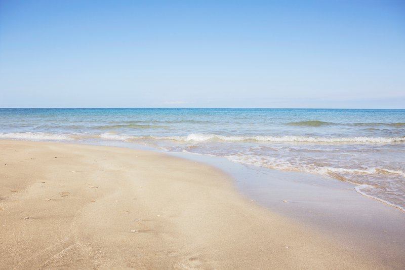 Seawater approaching the shoreline.