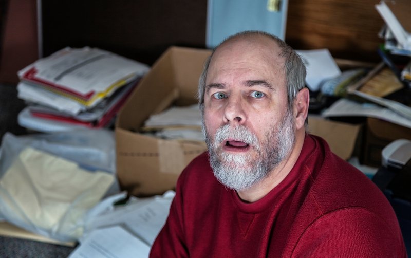 Man having a hoarding relapse