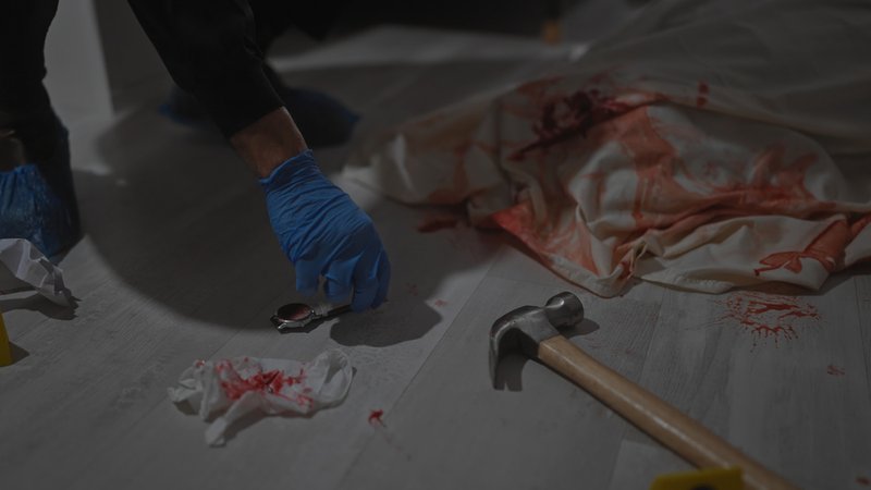 Suicide scene cleanup is performed by cleaning services, and not by law enforcement.