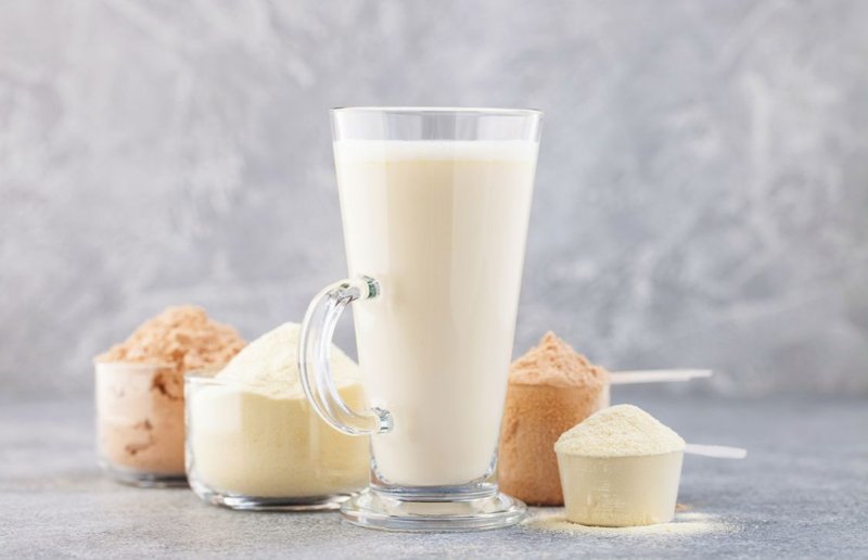 cup of protein shake with flavor masking agents