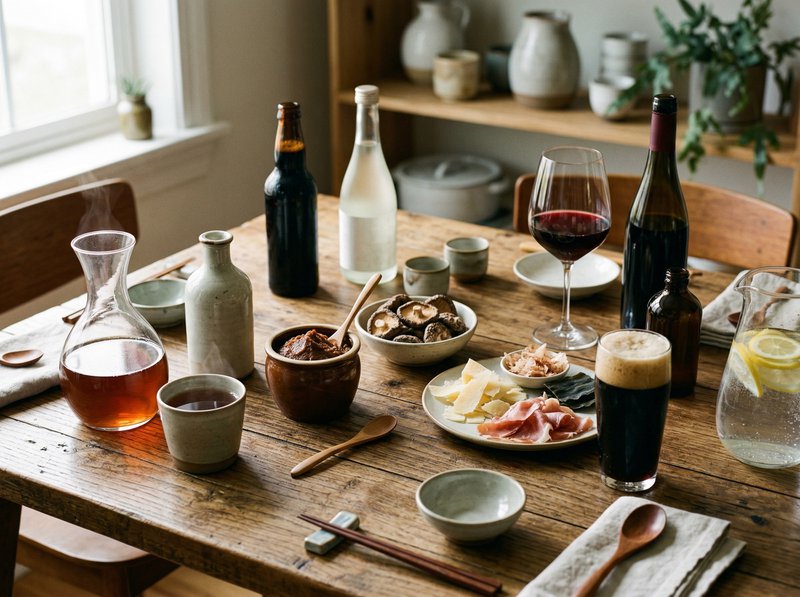 umami in beverages partnered with food