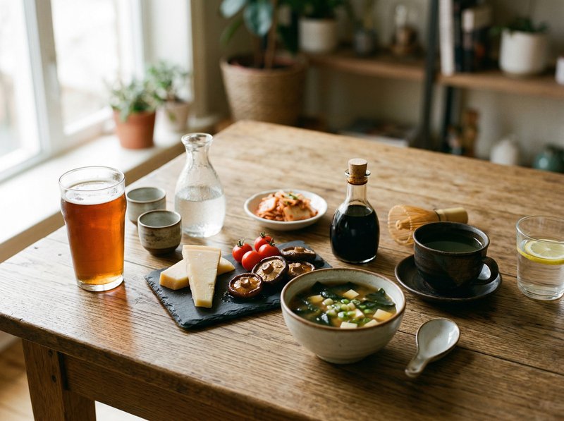 umami in beverages partnered with food