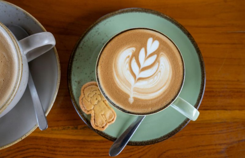hot cup of brown butter latte