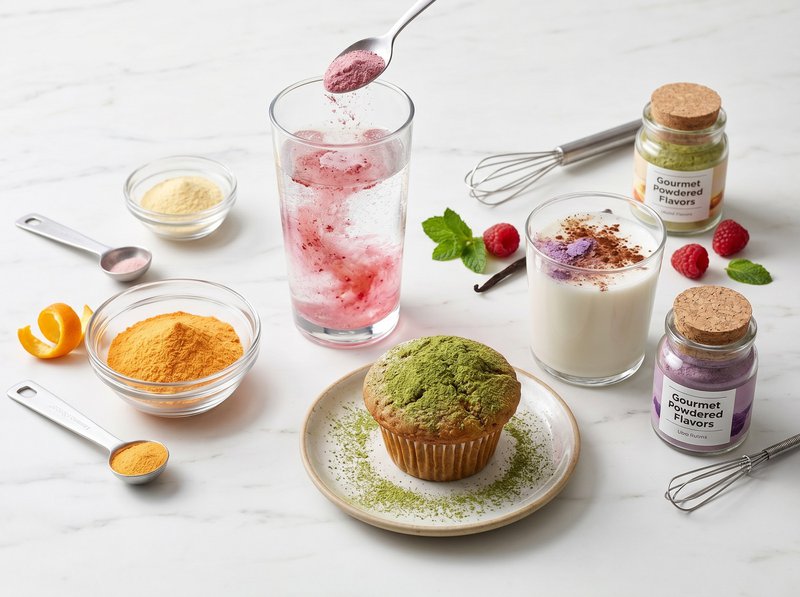 food flavoring being added to a drink