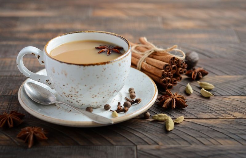 a mug of one of the top winter flavors, cardamom chai