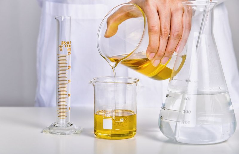 flavor chemist formulating custom beverage bases