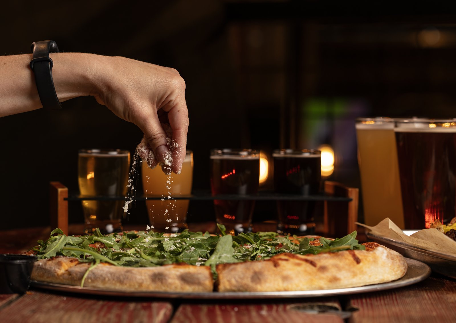 Pizza and pints create harmony through contrast and complementary qualities in every meal experience Pizza and pints create harmony through contrast and complementary qualities in every meal experience