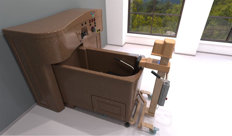 A beautiful bathing facility for residents.