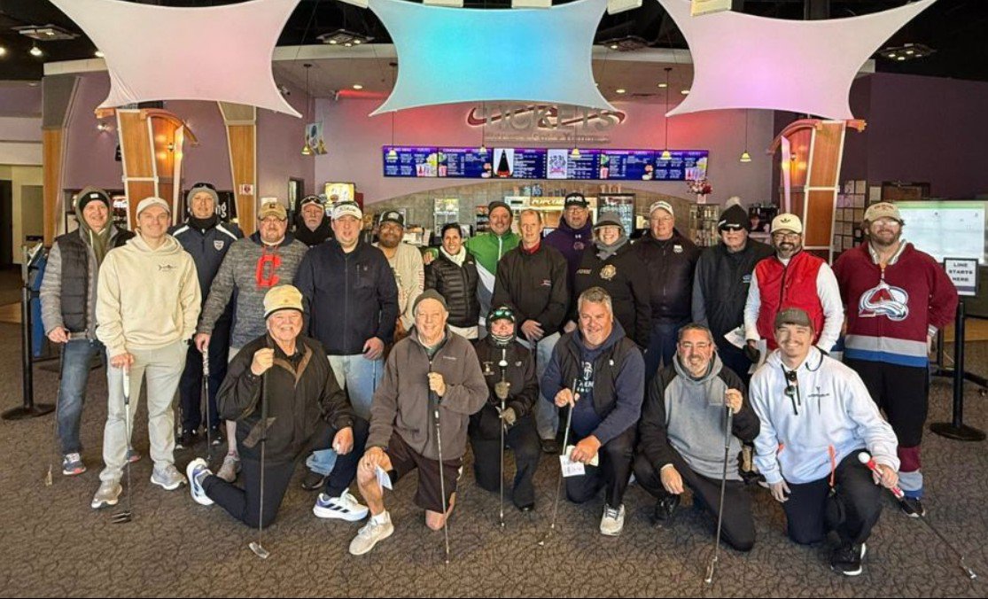 Mini golf leagues group photo at league night Mini golf leagues group photo at league night
