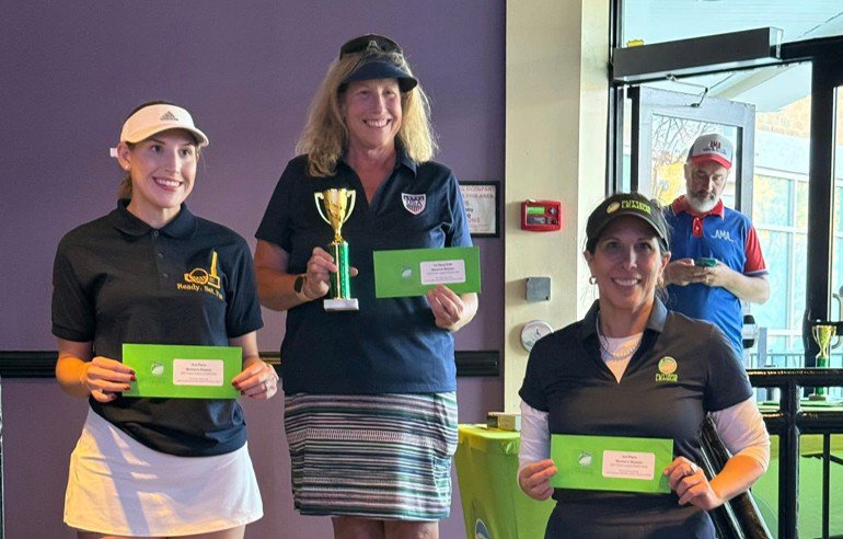 Inclusive sports winners at a ladies mini golf event