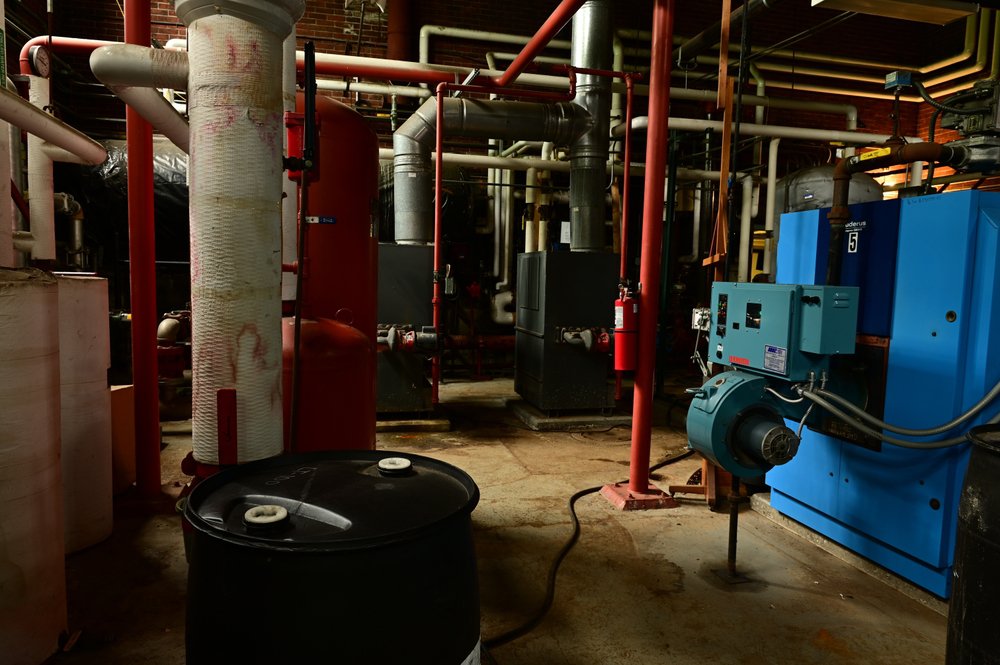 Underground commercial boiler
