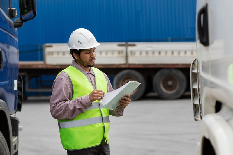 Outsourced 3pl partners checking freight document