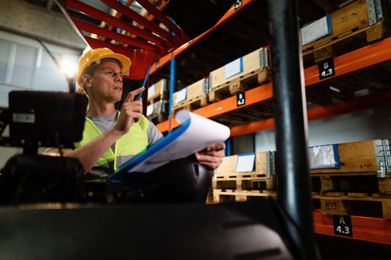 Warehouse employee identifying opportunities for margin improvement