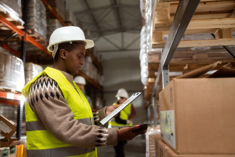 Employee using procurement intelligence to audit freight data.