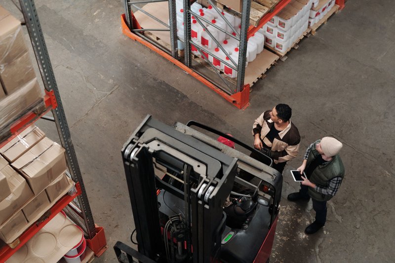 Employees preparing for possible supply chain risk