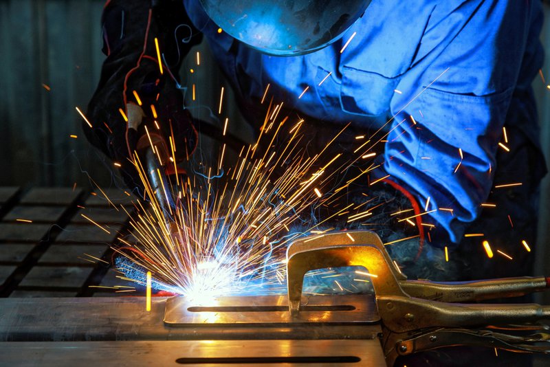 a picture of someone doing welding training