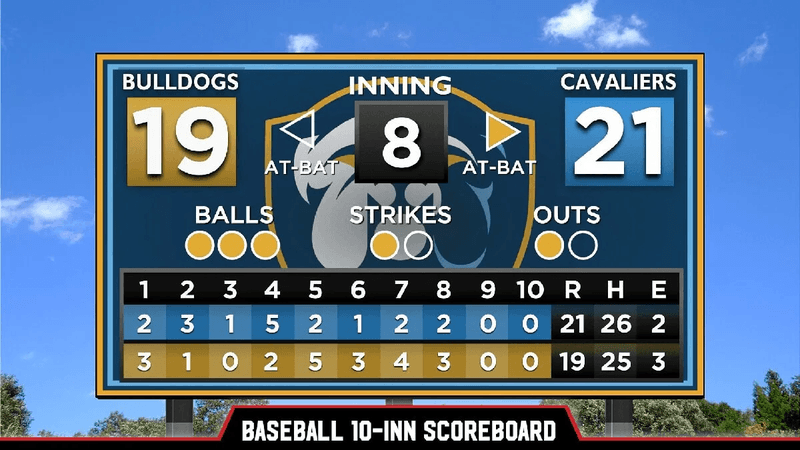 Virtual scoring scoreboard from Varsity Scoreboards