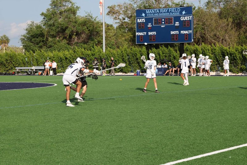 Lacrosse team playing