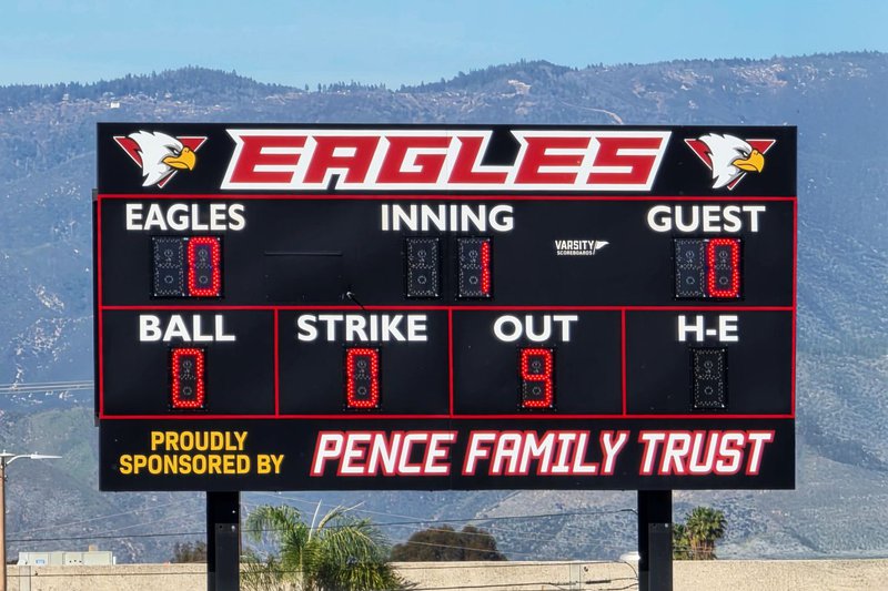 Customized outdoor scoreboards